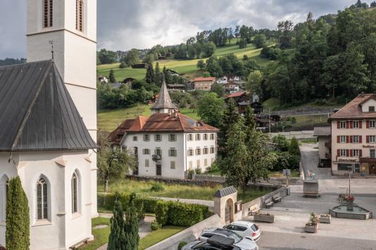 Dorfplatz in Küblis